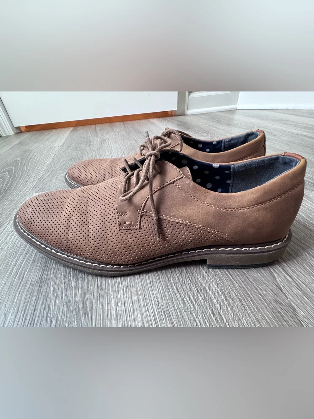 Men’s Light Brown Oxford Dress Shoes